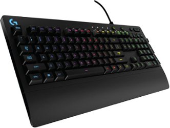 Logitech - Prodigy G213 Full-size Wired Membrane Gaming Keyboard with RGB Backlighting - Black - Front_Zoom
