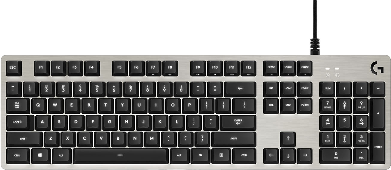 Logitech G413 Wired Mechanical Romer-G Tactile Gaming Keyboard with Backlighting Silver - Best Buy