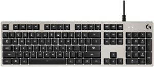 Logitech - G413 Full-size Wired Mechanical Romer-G Switch Tactile Gaming  Keyboard with Backlighting - Silver - Front_Zoom