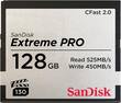 SanDisk - Extreme 128GB CFast 2.0 Memory Card - Larger Front