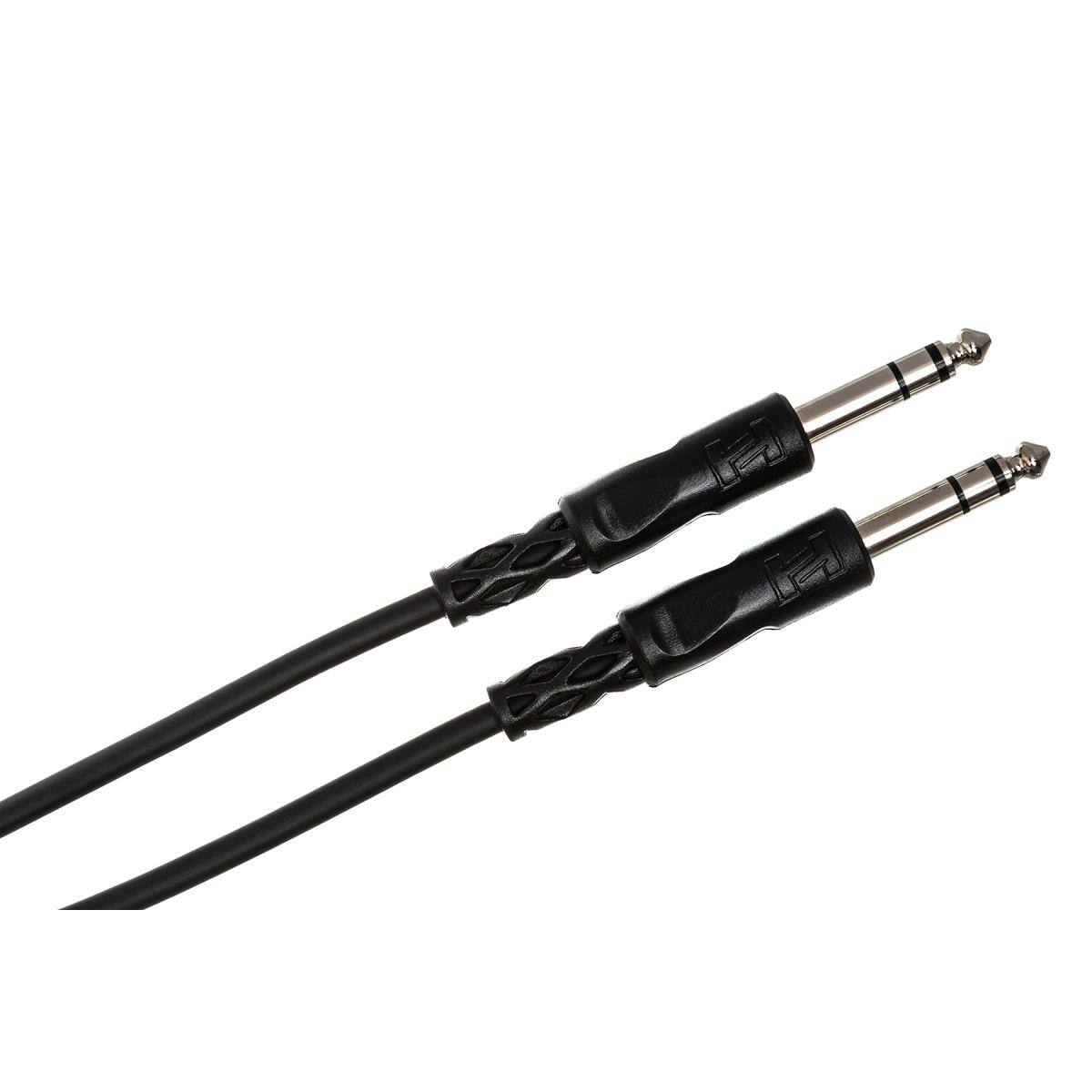 Alt View 1. Hosa Technology - Hosa Technology Stereo 1/4" Male Phone to 1/4" Male Phone TRS Cable, 3'.