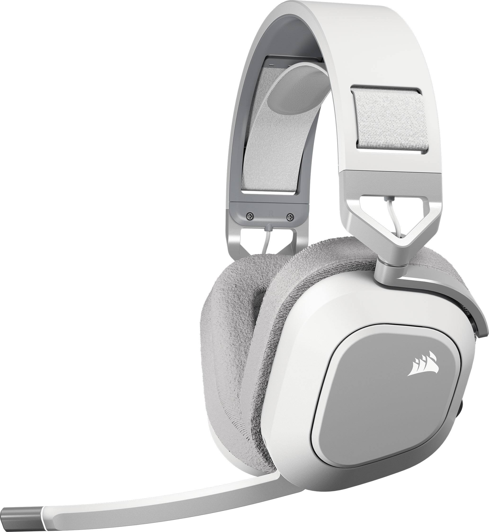 Alt View 6. CORSAIR - HS80 MAX Wireless Gaming Headset for PC, Mac, PS5, PS4, and Mobile - White.