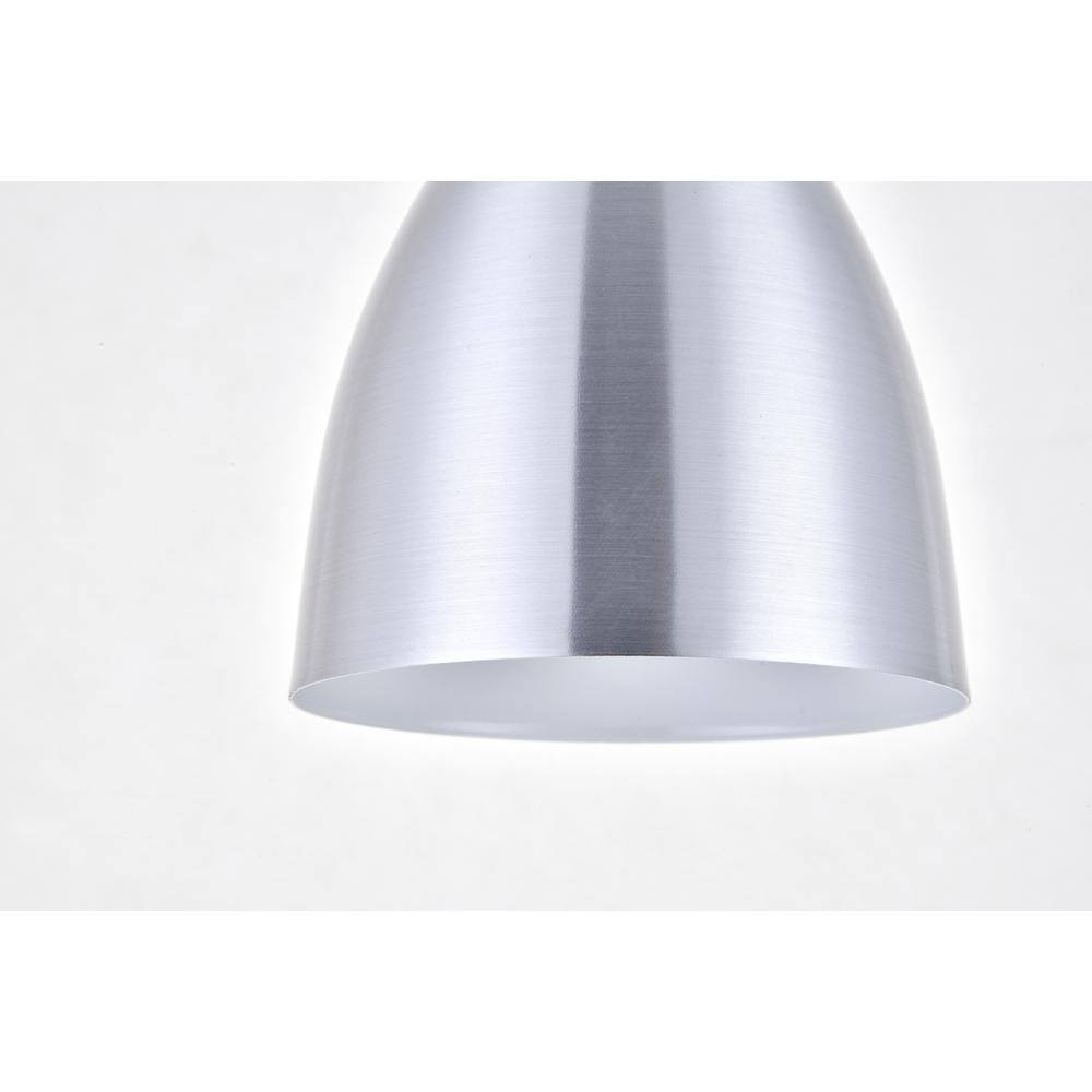 Alt View 3. Living District - Aiken 1 Light Burnished Nickel Pendant - Burnished Nickel.