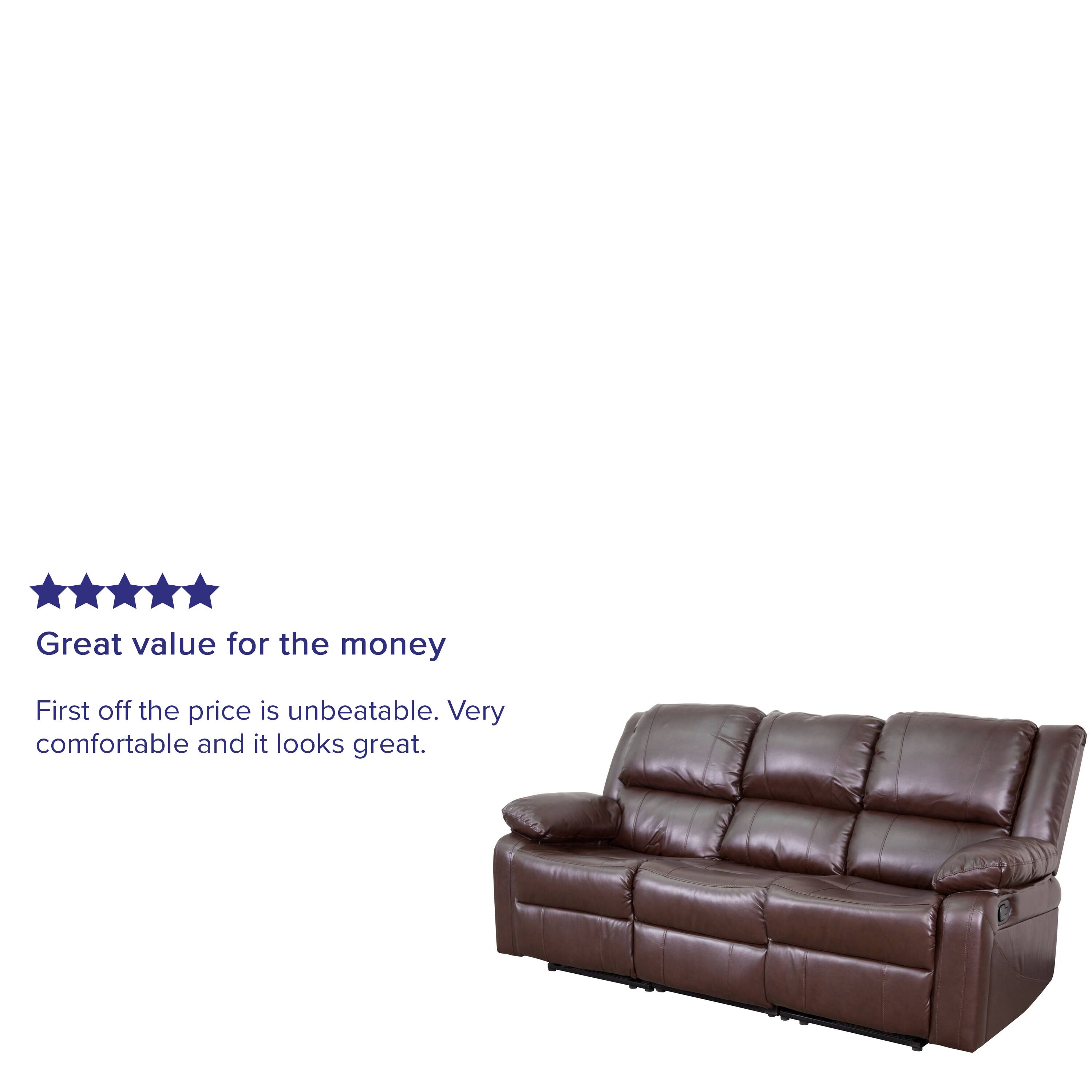 Great value for the money

First off the price is unbeatable. Very comfortable and it looks great.