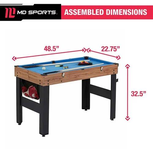 MD SPORTS. ASSEMBLED DIMENSIONS 48.5" 22.75" 32.5"