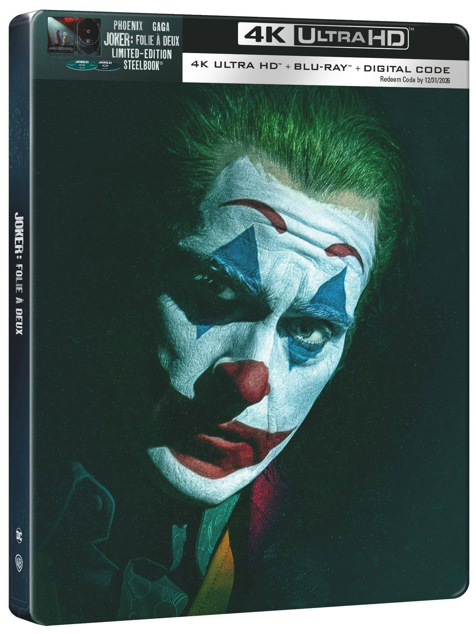 Back. Joker: Folie À Deux  (Limited Edition 4K Ultra HD Steelbook) [UHD].