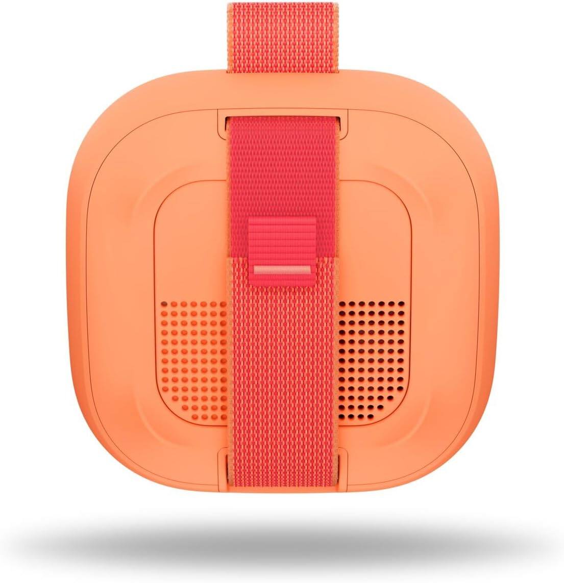 Left. Bose - Bose SoundLink Micro Portable Bluetooth Speaker (2nd Gen) Bundle with Fast Charger, Wireless Waterproof, (Sunset Peach) - Sunset Peach.