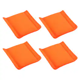 Unique Bargains - 4pcs Camera Bag Divider, 5.91x5.91x0.59in, Shockproof Padding Insert for Lens Case, Travel Photography - Orange