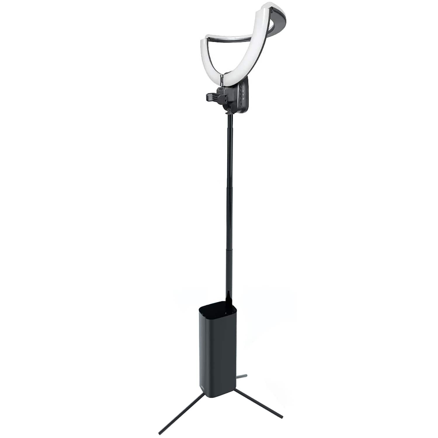 Bower - Wa-colrgb12 Wireless Creator Collapsible 12-in. White And Rgb Ring Light, Black - Black