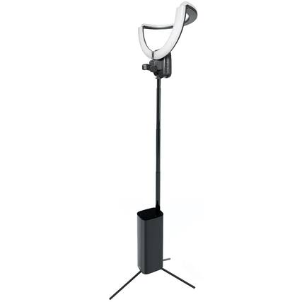 Front. Bower - Bower Wa-colrgb12 Wireless Creator Collapsible 12-in. White And Rgb Ring Light, Black - black.