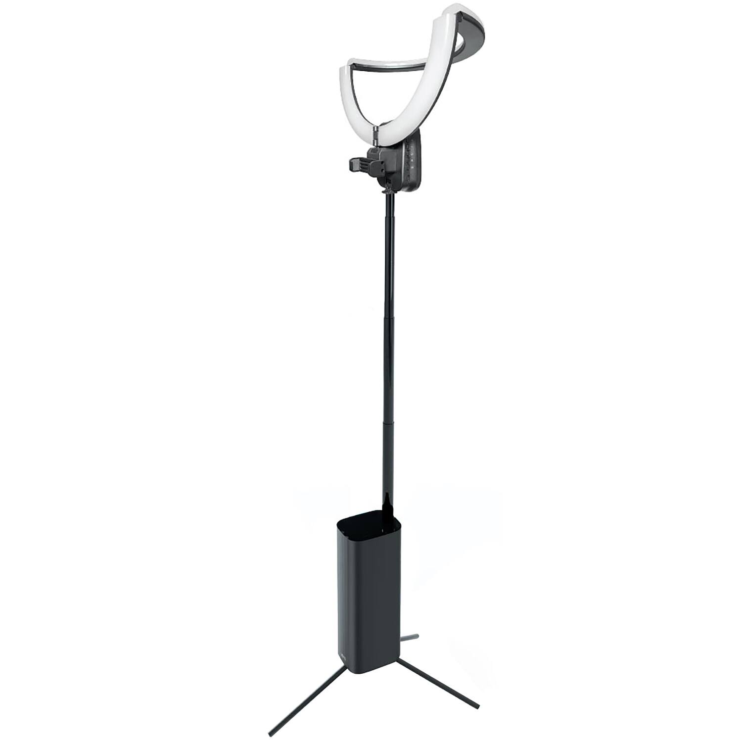 Front. Bower - Bower Wa-colrgb12 Wireless Creator Collapsible 12-in. White And Rgb Ring Light, Black - black.