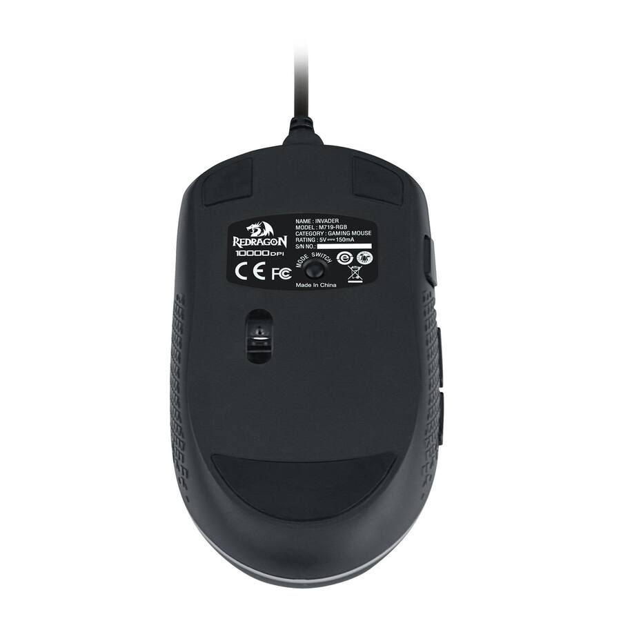 Optical Button REDRAGON M719 RGB INVADER Wired Optical Gaming Mouse, 7 Programmable ...