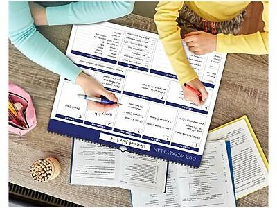 Sure, here is the corrected and grouped text from the image:

**Top Section:**
- E S 1+
- S. I
- July
- Week I

**Main Section:**
- PLAN WEEKLY RUO

**Bottom Section:**
- 3 - 1 April 2023
- WEEKLY PLAN

**Additional Text:**
- (Various handwritten notes and entries in the planner)

**Other Visible Text:**
- (Text on the papers and planner is not fully legible, but includes sections for planning and organizing tasks)