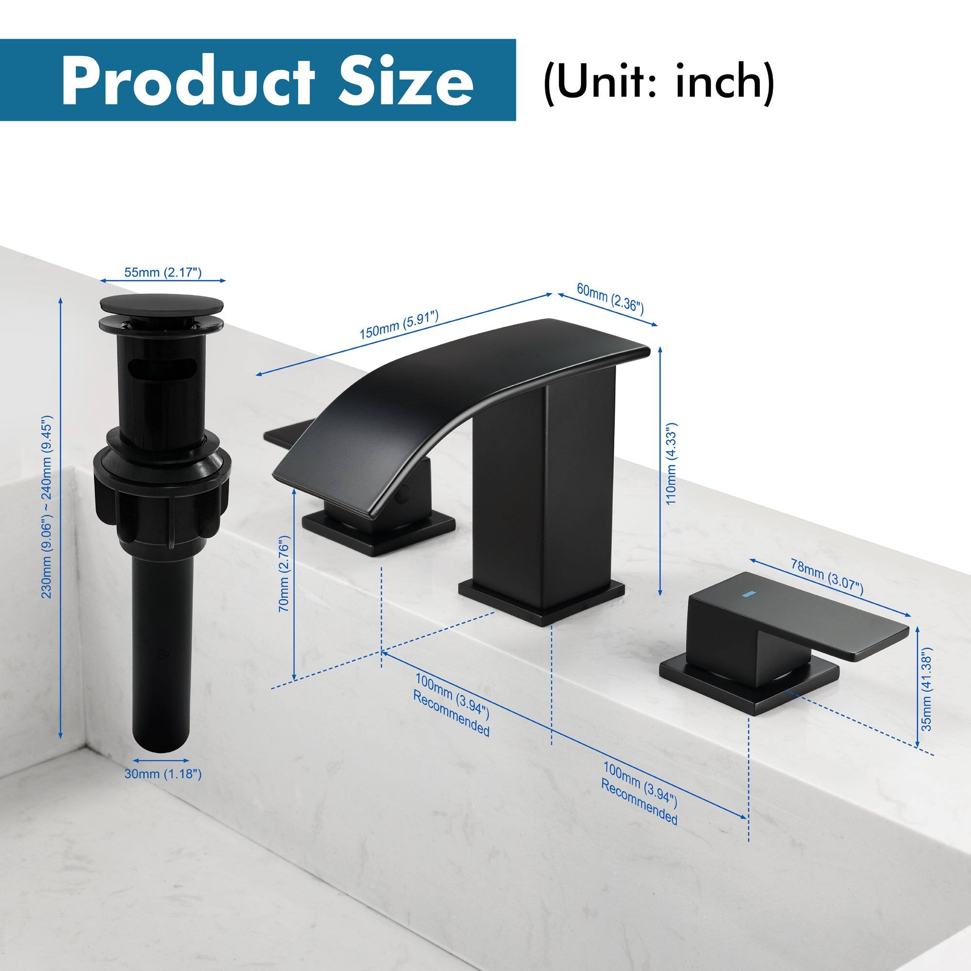 Product Size (Unit: inch)

- 55mm (2.17")
- 150mm (5.91")
- 60mm (2.36")
- 240mm (9.06")
- 230mm (9.45")
- 30mm (1.18")
- 70mm (2.76")
- 100mm (3.94")
- 110mm (4.33")
- 78mm (3.07")
- 35mm (1.38")