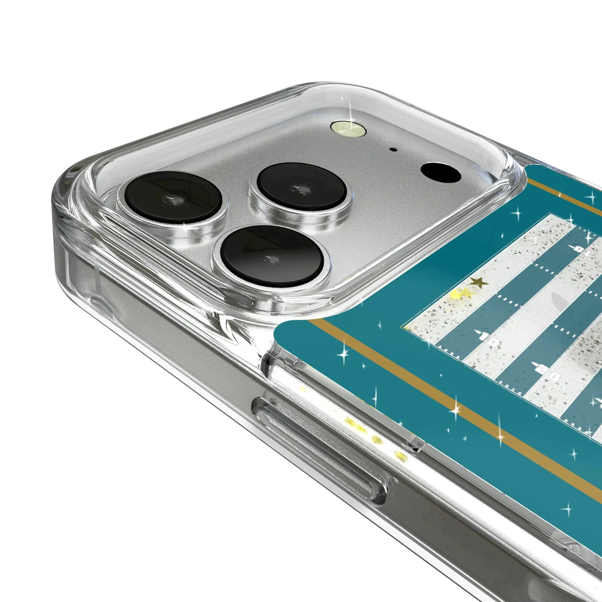 Alt View 2. Keyscaper - iPhone Field Design Glitter Case - 15 Pro Max - Multicolor.