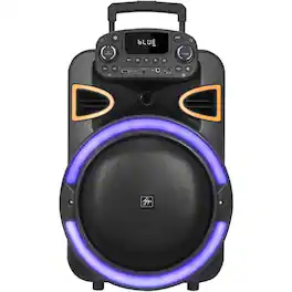 Fisher - SBX1530K 15 inch Portable Bluetooth Party Speaker - Black