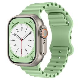 StrapsCo - Motion Strap Silicone Rubber Watch Band For Apple Watch - 40mm/41mm/42mm - Pistachio