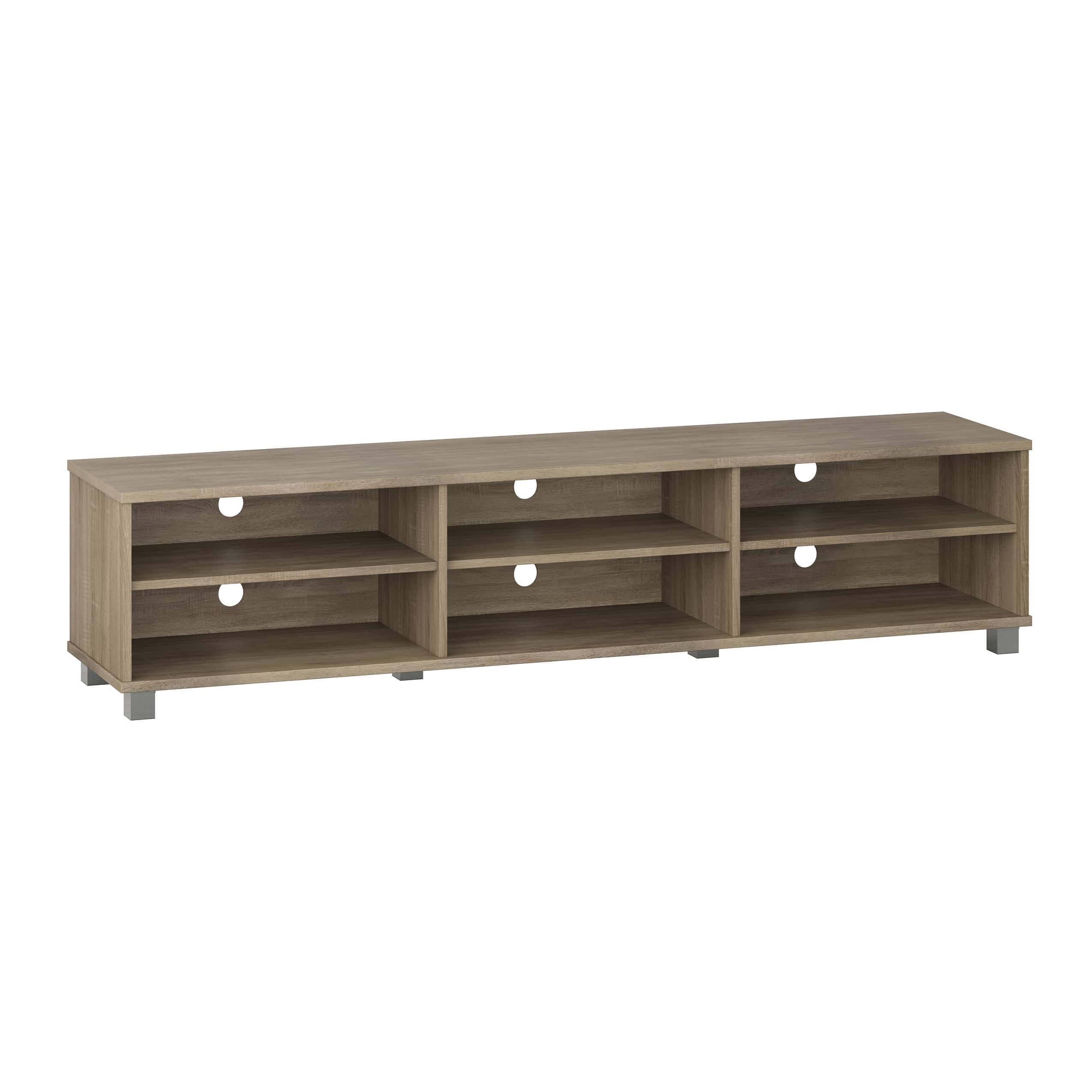 Alt View 24. CorLiving - Hollywood Collection TV Stand with Open Cabinets for Most TVs up to 85" - Brown.