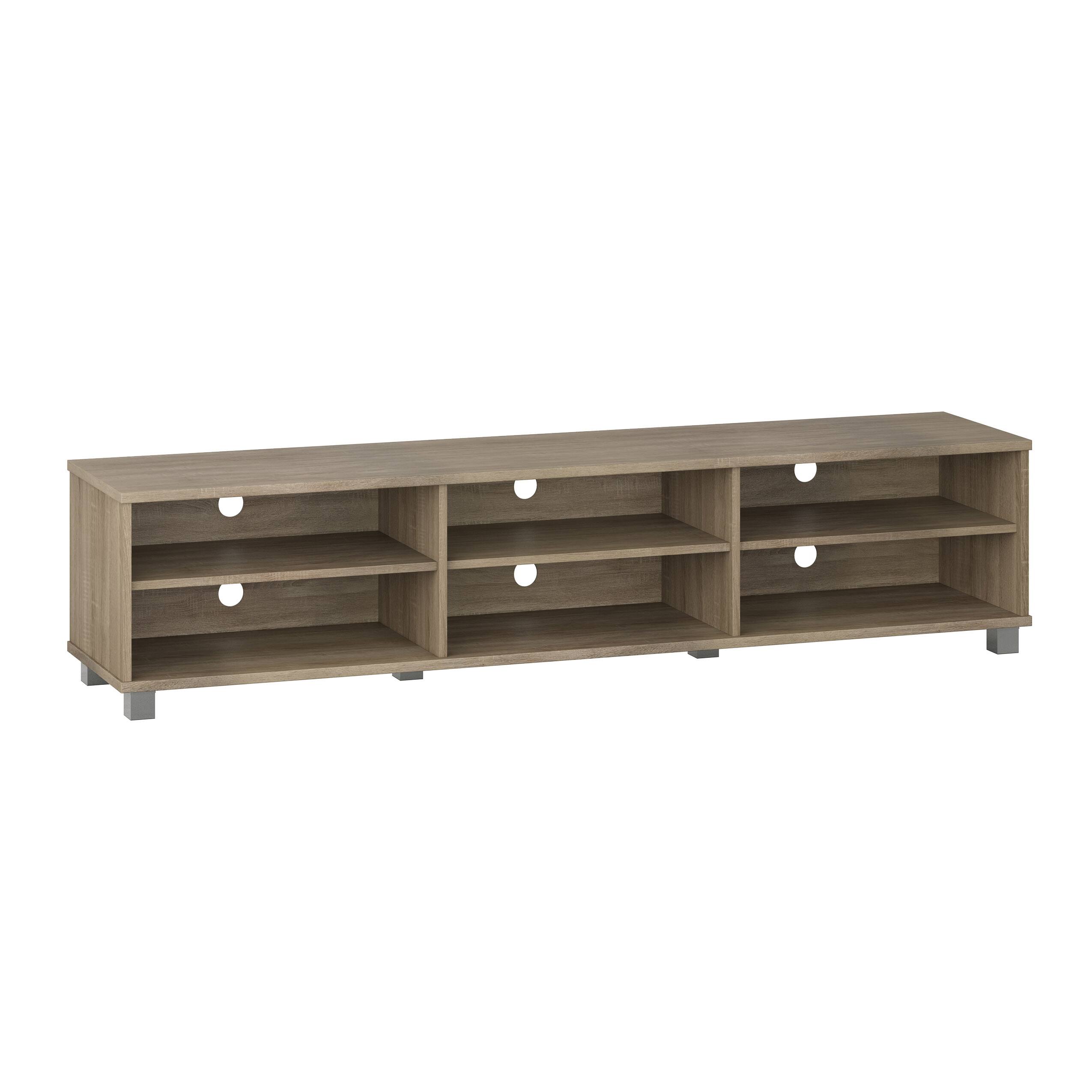 Alt View 24. CorLiving - Hollywood Collection TV Stand with Open Cabinets for Most TVs up to 85" - Brown.