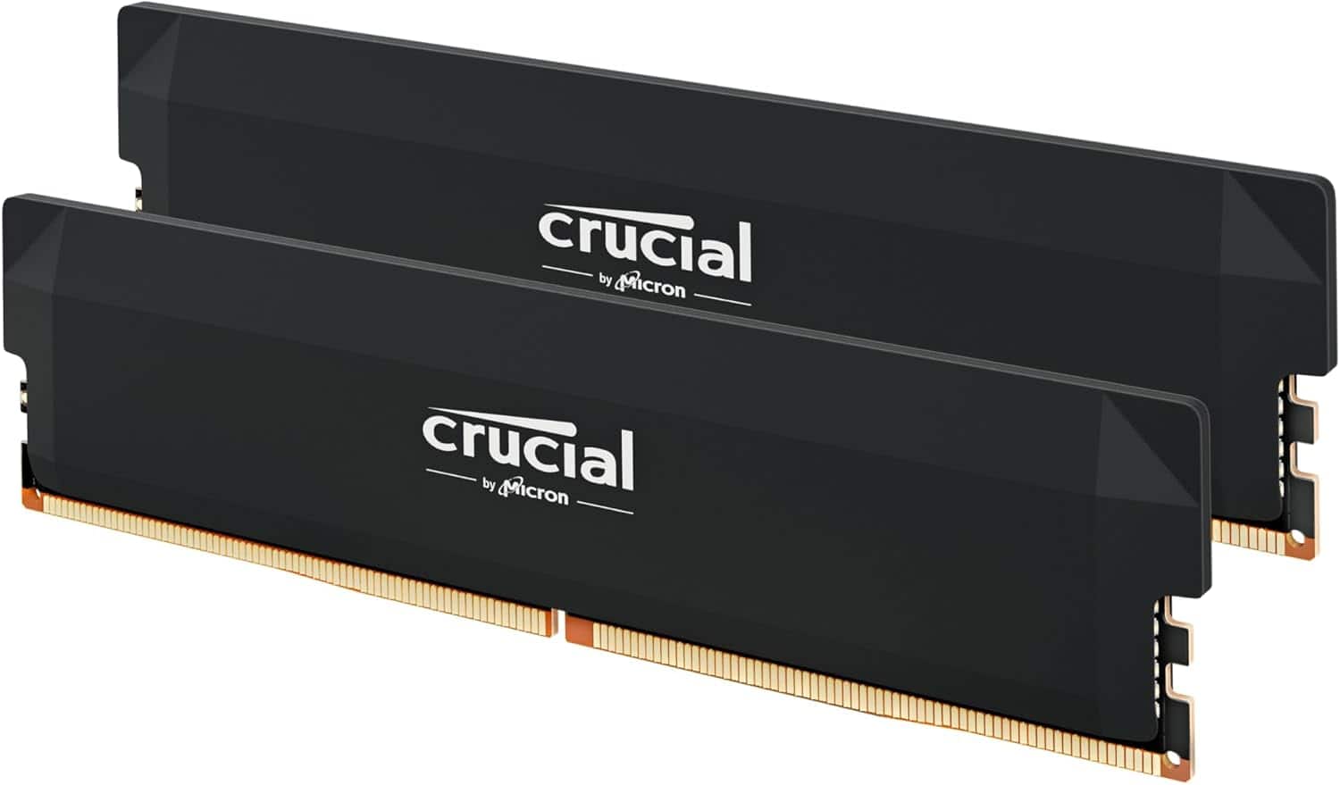 Crucial - Pro OC Gaming 64GB (2x32GB) DDR5 6000MHz C40 UDIMM Intel XMP 3.0 & AMD EXPO Desktop Memory - Black