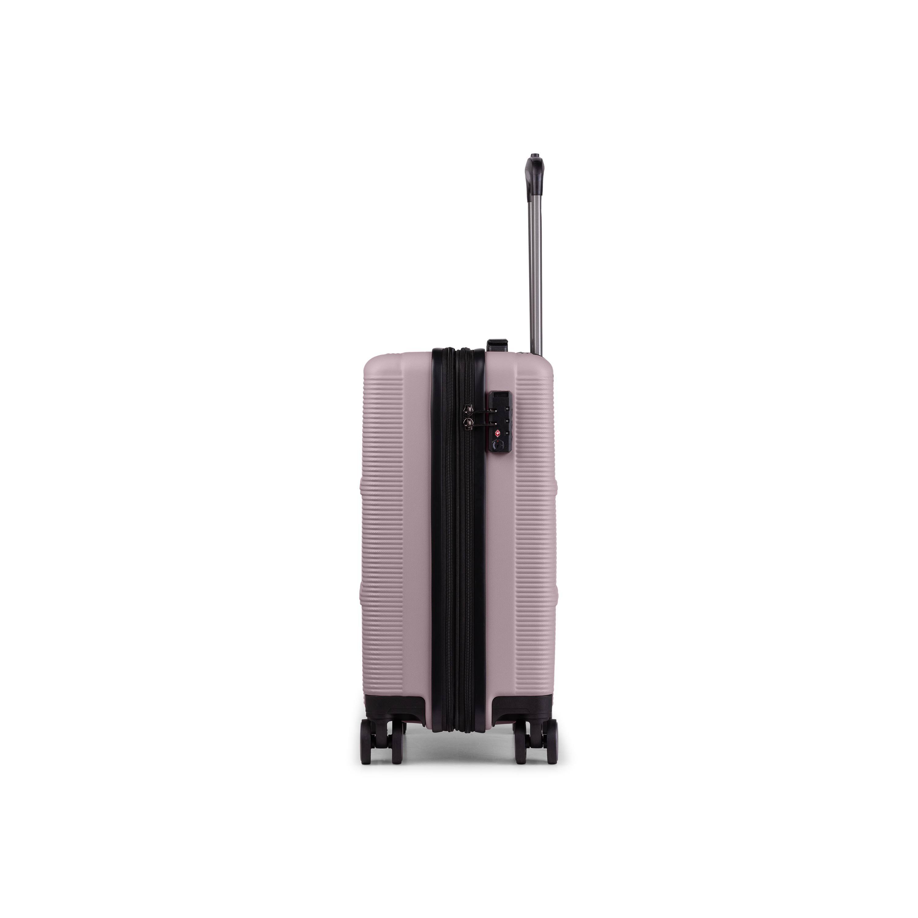 Left. Bugatti - Bugatti Brussel 3 Piece Hardside Luggage Set - LILAC.