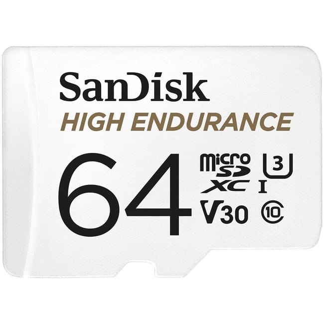 SanDisk - High Endurance 64 GB microSD - 100 MB/s Read - 40 MB/s Write
