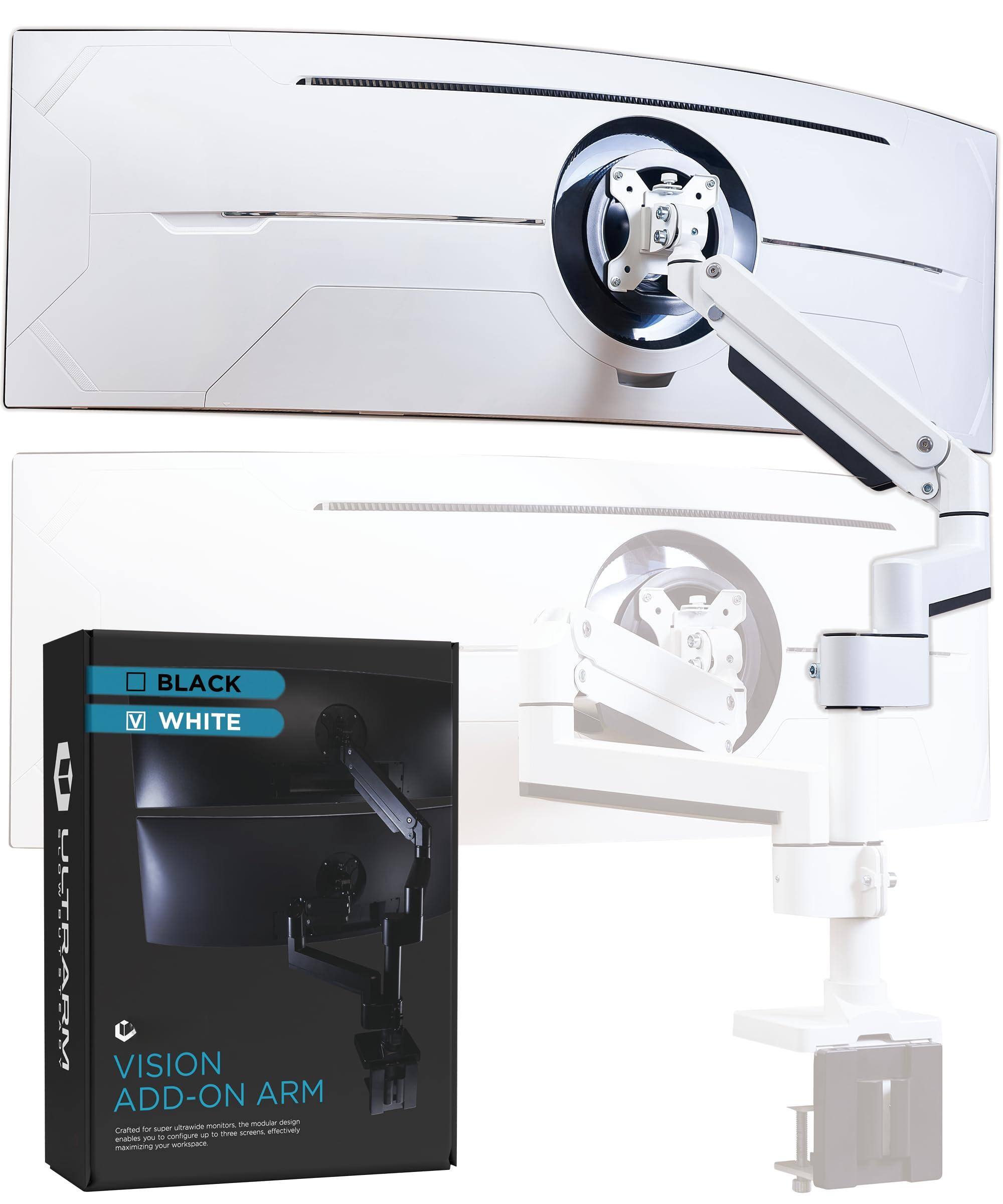 White Extension Monitor Arm (BASE NOT INCLUDED)