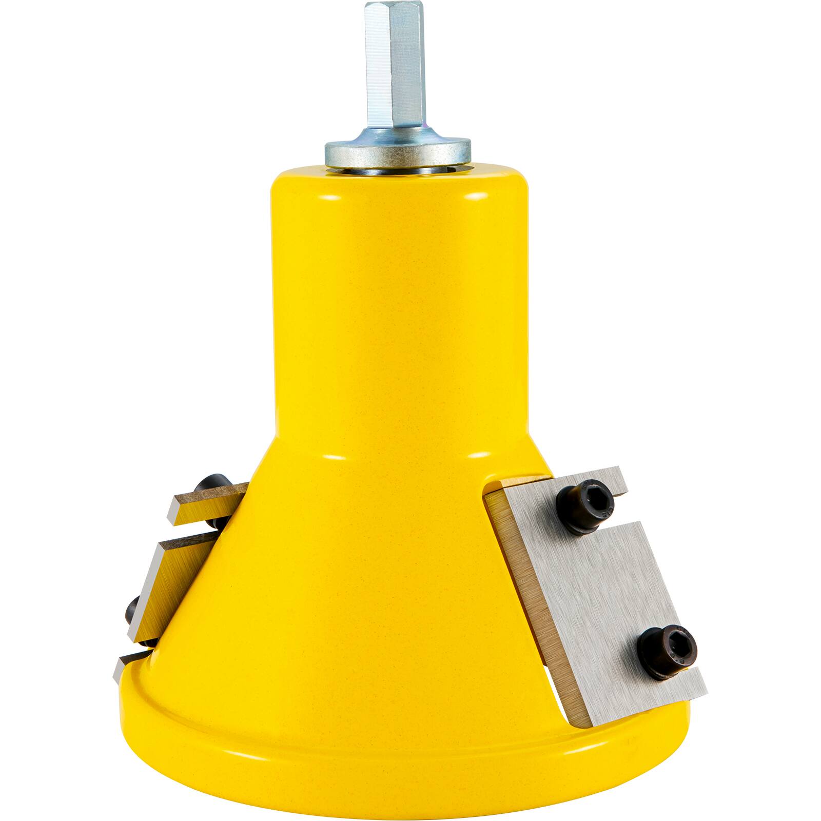 Alt View 5. VEVOR - Tenon Cutter, 1.5" / 38 mm Diameter, Premium Aluminum & Steel Log Furniture Cutter, with Dual Straight Blades & Screws - Yellow.