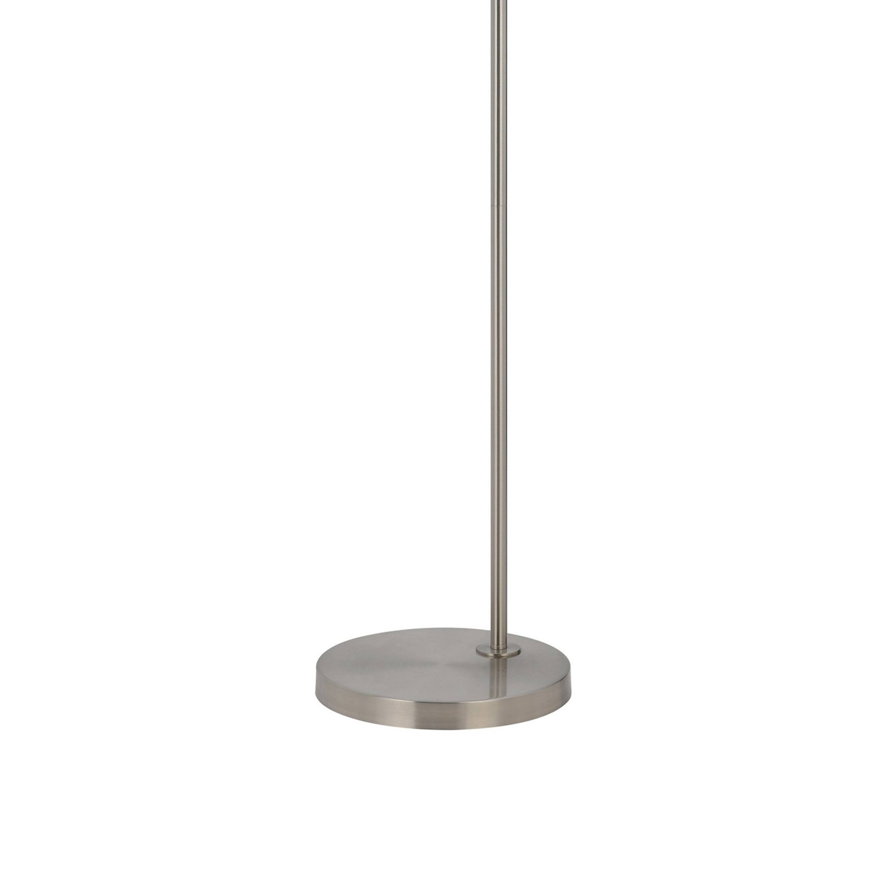 Back. Manhattan Lane - Ashy 68 Inch Floor Lamp, Gooseneck LED, Shade, Arc Pole.