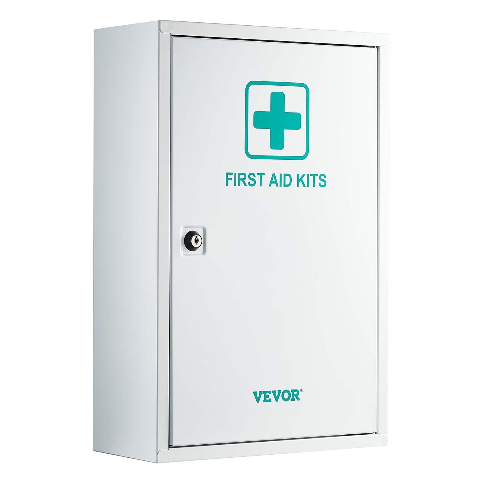 VEVOR - 3-Shelf First Aid Cabinet, 1000 Pieces, Large Capacity First Aid Kit, Wall Mounted Medicine Cabinet, OSHA & ANSI 2015 - White