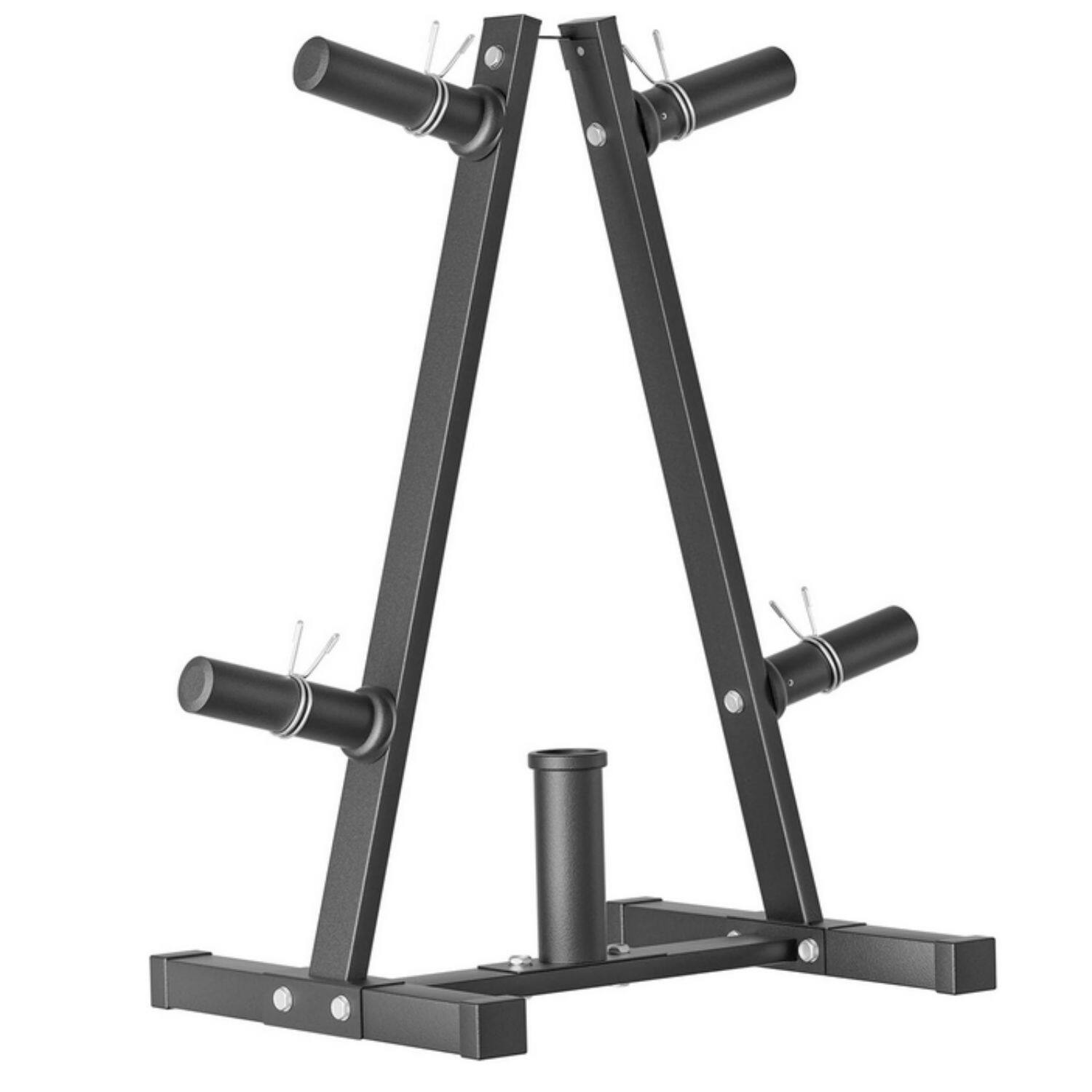 KERDOM - Barbell Plate Rack, Weight Plate Holder, Heavy Duty Steel Home Gym Plate Storage Rack 530lbs Load Capacity Barbell Bars - Black price history on PriceWatchPro