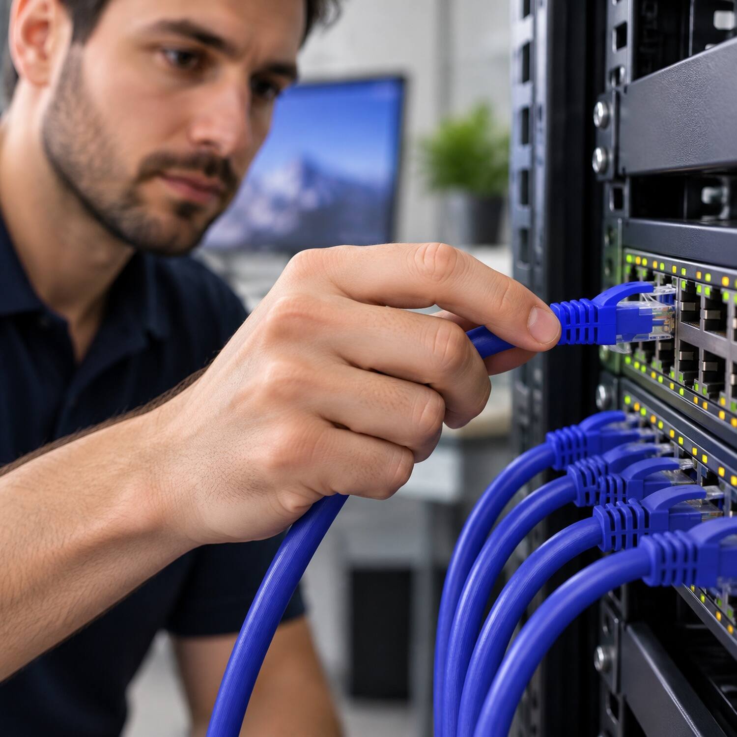 Back. Sanoxy - SANOXY Cables and Adapters; 100ft Cat6a 600 MHz UTP Snagless Ethernet Network Patch Cable, Purple - Purple.