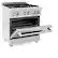 Alt View 1. ZLINE - ZLINE 30 in. Legacy Dual Fuel Range w/ 4 Burners & Oven in Satin Stainless Steel (RAS-SN-30) - Satin Stainless Steel.