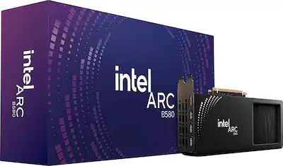 intel limited edition arc b580 12 gb video card ASRock Challenger 12GB OC Graphics Card, Xe2-HPG, 2740MHz GPU, 12GB GDDR6 192 Bits, PCIe 4.0, Dual Fans, 0dB Silent, DP 2.1, HDMI 2.1a : Electronics ASRock Intel Arc B580 Steel