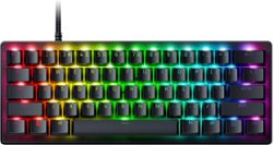 Razer - Huntsman V3 Pro Mini 60% Wired Analog Optical Esports Keyboard with Snap Tap Mode Rapid Trigger and Adjustable Actuation - Black - Front_Zoom