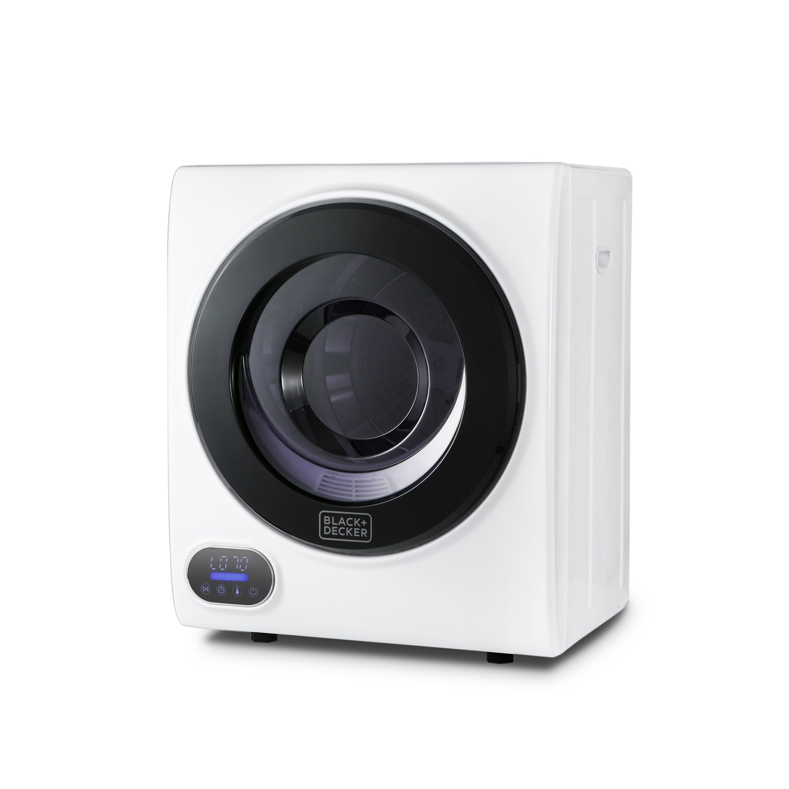 Alt View 11. Black+Decker - 1.5 Cu.Ft. Stackable Smart Electric Dryer with Standard Wall Outlet - White.