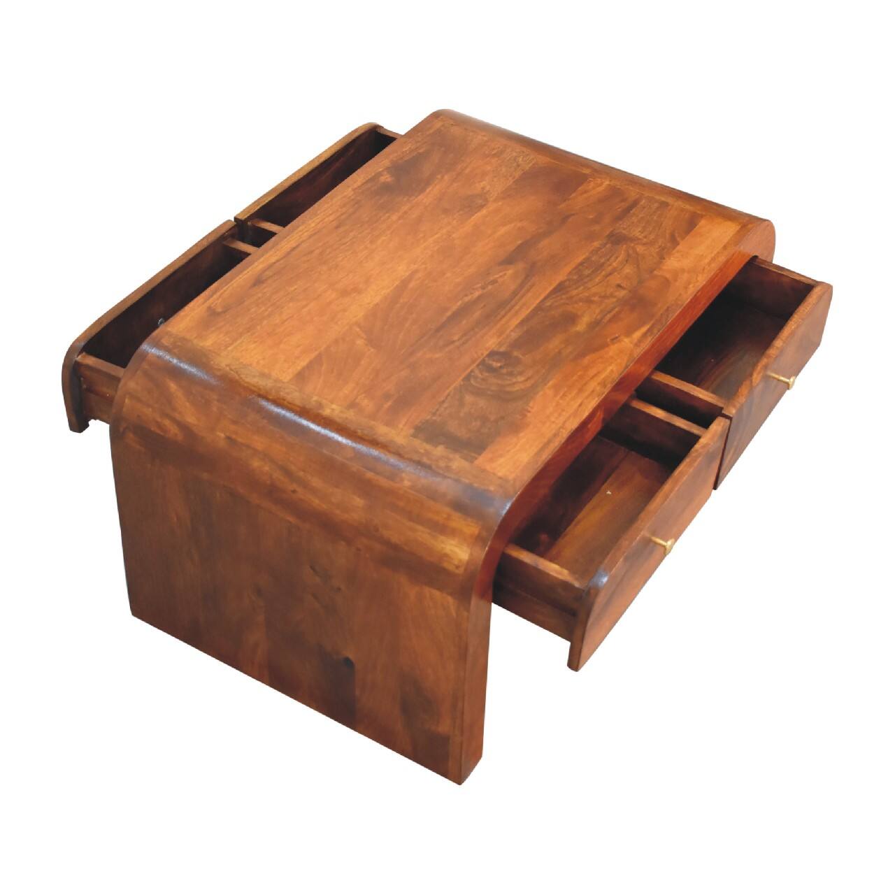 Alt View 4. Artisan Furniture - Artisan Furniture Solid Wood Darcy Chestnut Coffee Table - Brown.