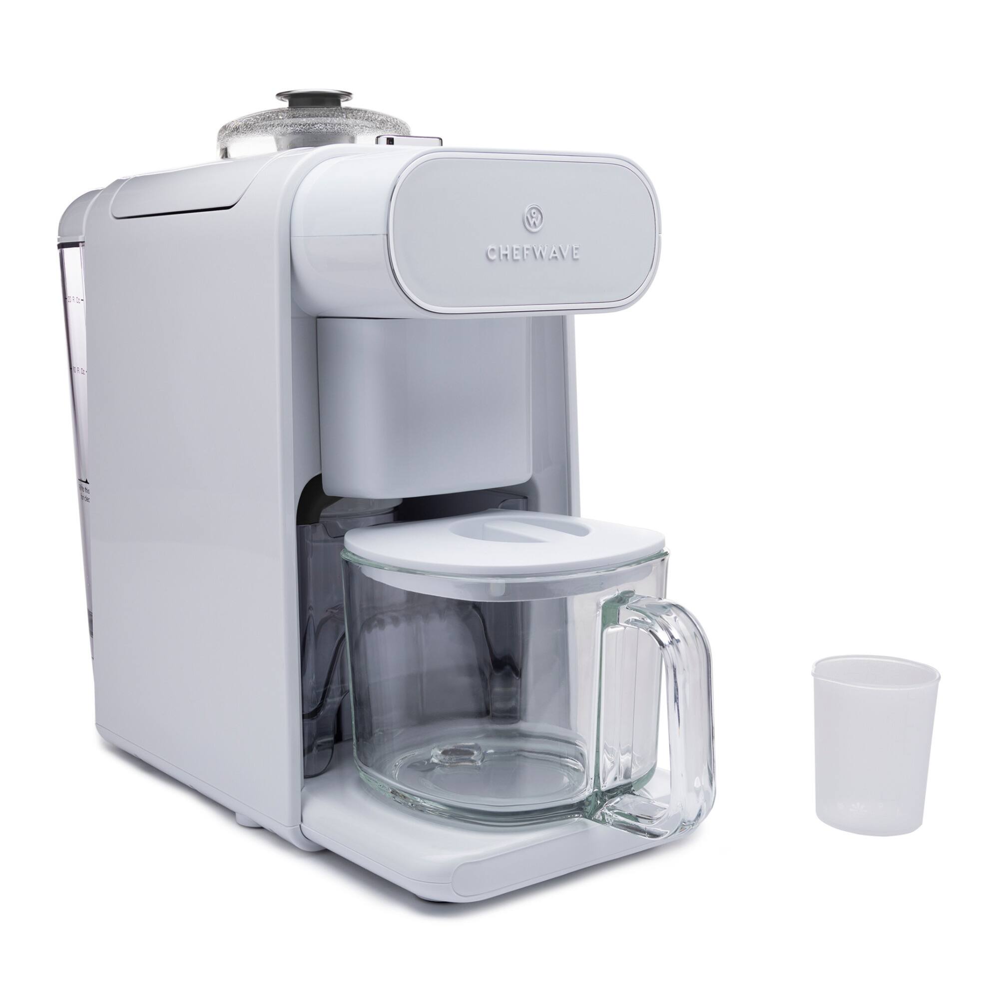 Angle. ChefWave - ChefWave Milkmade Non-Dairy Milk Maker with 6 Plant-Based Programs, Auto Clean - White.