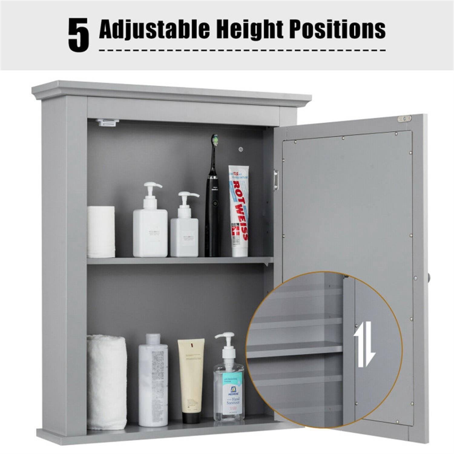 5 Adjustable Height Positions