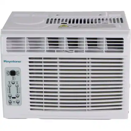 Front. Keystone - 12,000 BTU Window Air Conditioner - White.