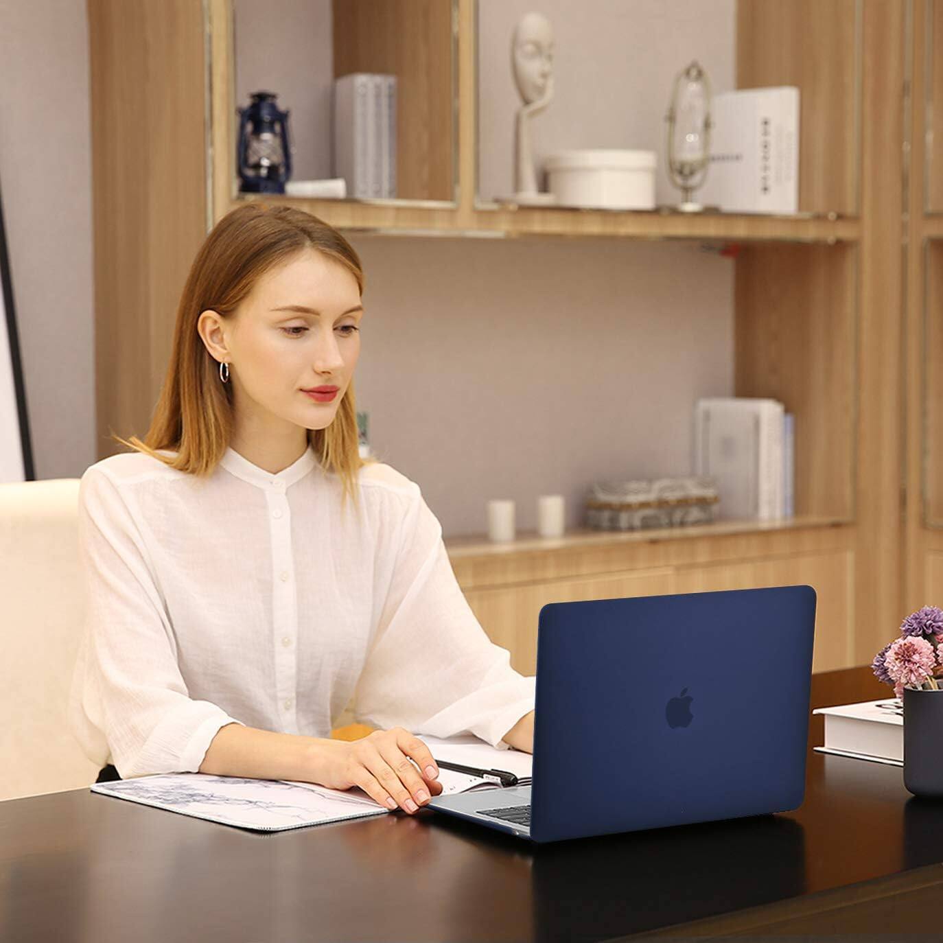 Alt View 2. mosiso - MacBook Pro 13" hard shell case with keyboard skins, screen protector and storage bag - Navy Blue.