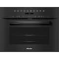 Miele - H7240 BM 24" VitroLine DirectSensor S Speed Oven w/ Convection & Microwave 1.52 cu ft - Obsidian Black