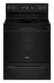 Whirlpool - 30 in. Wide 5 element 5.3 cu. ft. Freestanding Electric Range with Air Cooking Technology and Steam Clean - Black
