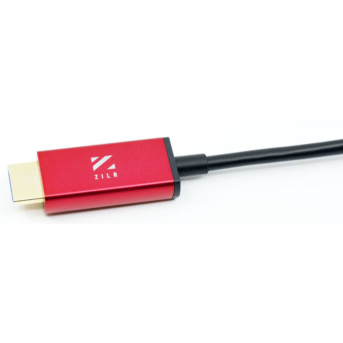 Alt View 1. ZILR - ZILR 32.8' 8Kp60 HDMI Fiber Optic Ultra High Speed with Ethernet Cable.