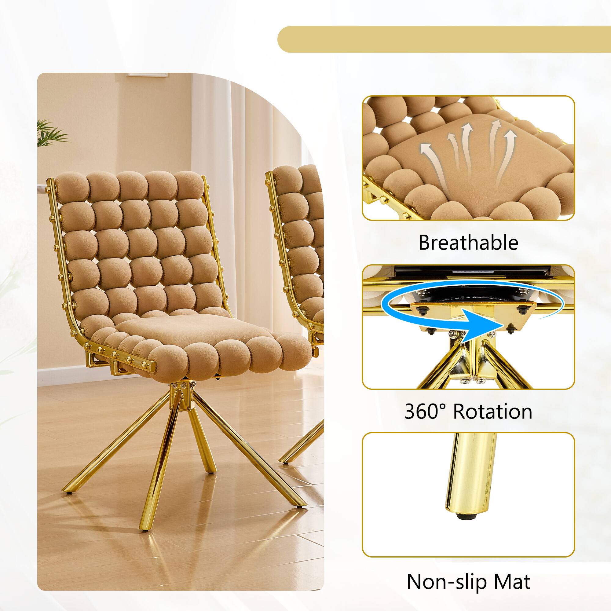 Breathable 360° Rotation Non-slip Mat