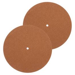 Unique Bargains - 2pcs Record Player Mat, 7 Inch Turntable Mat 3mm Felt Pad for Vinyl Record Player - Brown