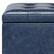 Alt View 12. Simpli Home - Cosmopolitan Storage Ottoman - Denim Blue.