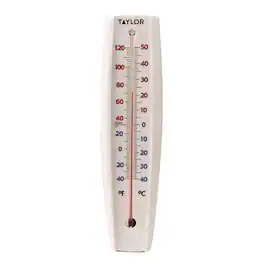 Taylor - Jumbo Size Tube Thermometer Plastic White 14.75 in.