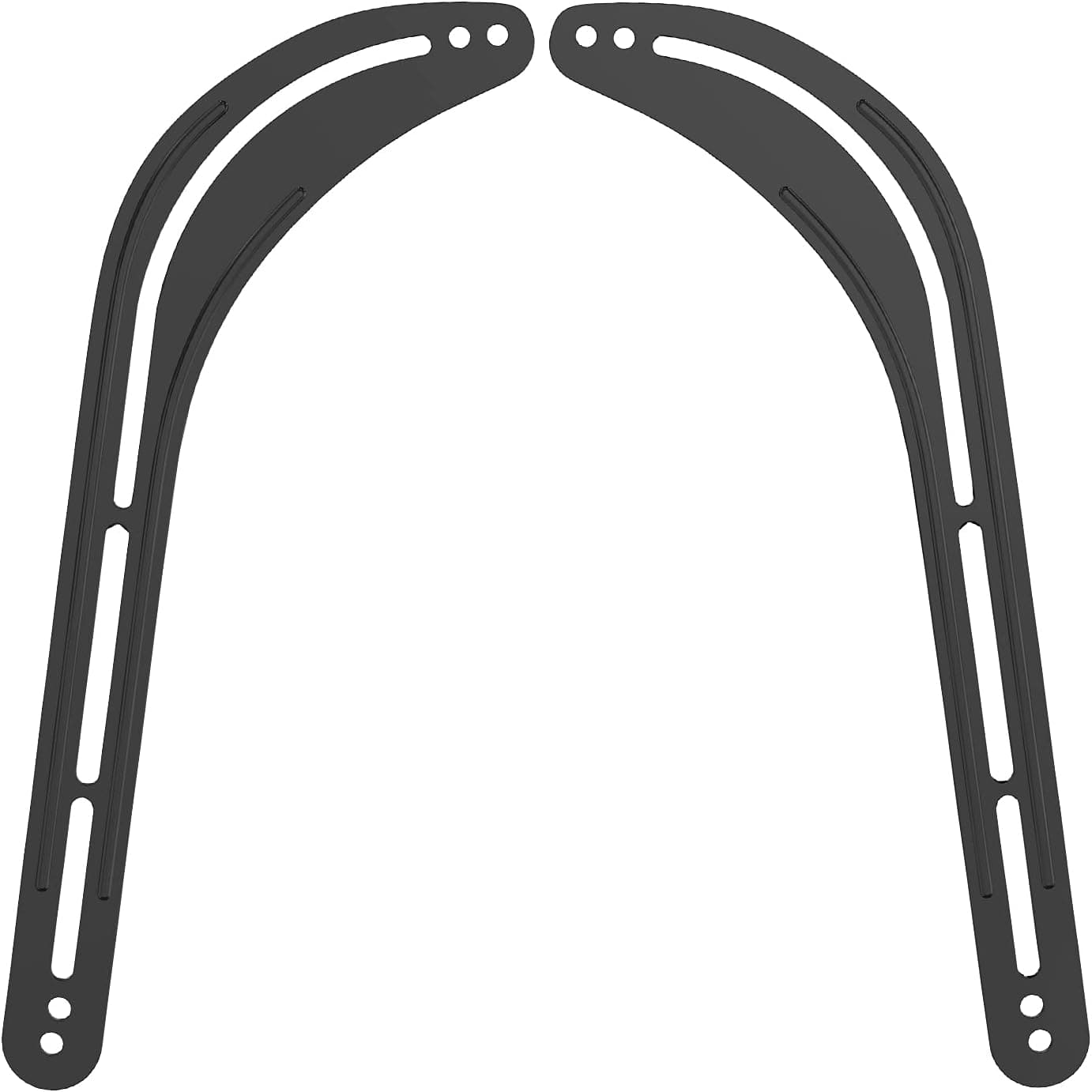 Schertz - WALI Soundbar Mount for 32–70" TVs, Above/Below TV, Holds up to 33 lbs - Black