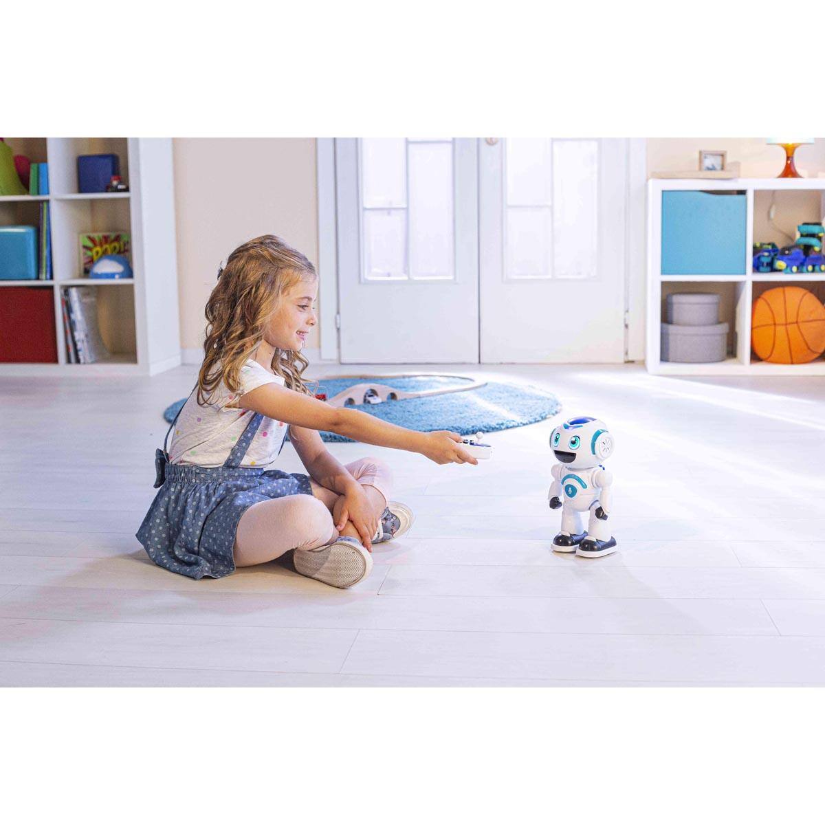 Alt View 4. Lexibook - POWERMAN® MASTER STEM Robot with Quiz, Music, Games, Disc Shooting incl remote control (English).
